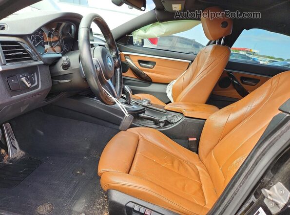 WBA4F7C58HG437728 2017 BMW 4 SERIES Black Front interior view