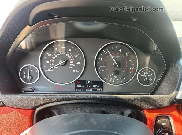 WBA4F9C31HG812630 2017 BMW 4 SERIES Black Widok zestawu wskaźników