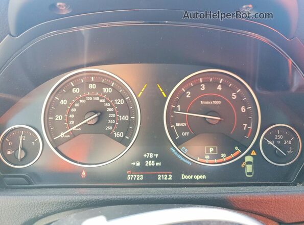 WBA4J1C00LBU68011 2020 BMW 4 SERIES White Widok zestawu wskaźników