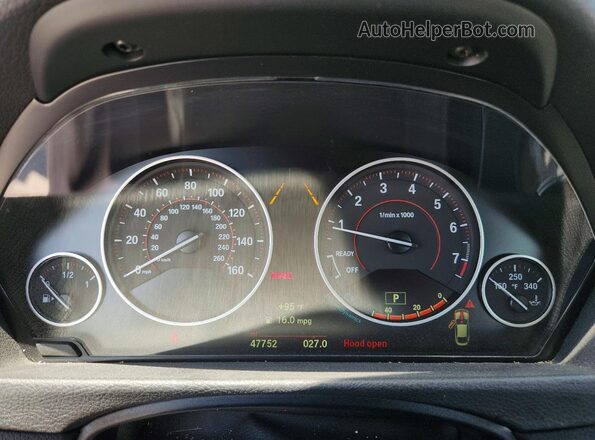 WBA4J1C01LCD10595 2020 BMW 4 SERIES Black Widok zestawu wskaźników
