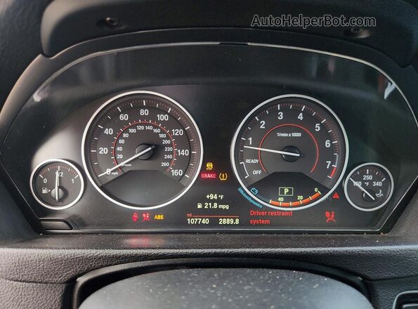 WBA4J5C52KBU79061 2019 BMW 4 SERIES Black Вид щитка приладів