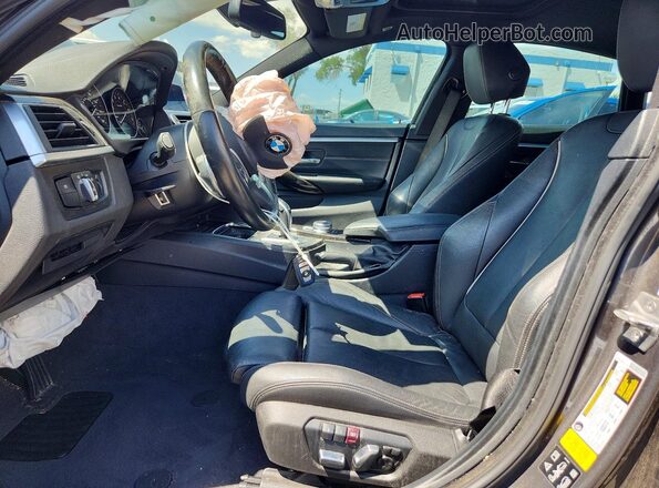 WBA4J7C01LBV99726 2020 BMW 4 SERIES Gray Widok wnętrza z przodu