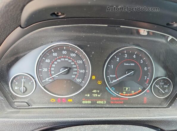 WBA4J7C01LBV99726 2020 BMW 4 SERIES Gray Widok zestawu wskaźników