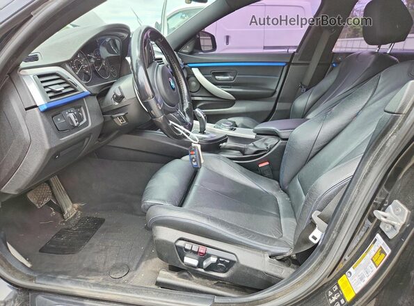 WBA4J7C59KBM75486 2019 BMW 4 SERIES Black Вид салону спереду