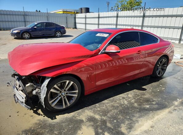 WBA4R7C57HK876455 2017 BMW 4 SERIES Red Vista interior de 360 grados