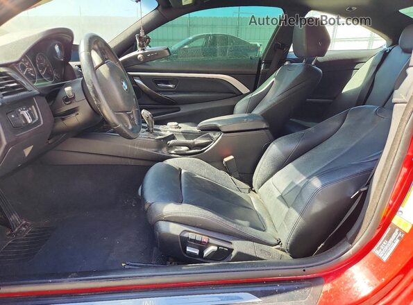 WBA4R7C57HK876455 2017 BMW 4 SERIES Red Vista interior delantera