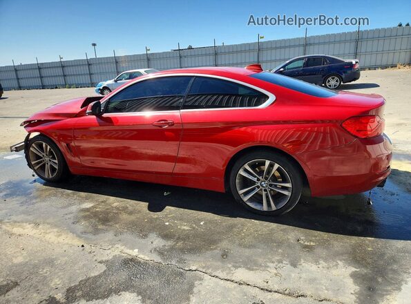 WBA4R7C57HK876455 2017 BMW 4 SERIES Red Trasero izquierdo