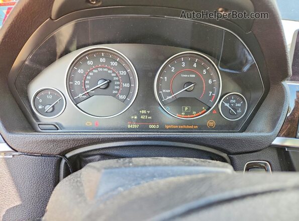 WBA4U9C50H5D44265 2017 BMW 4 SERIES Черный Вид щитка приборов