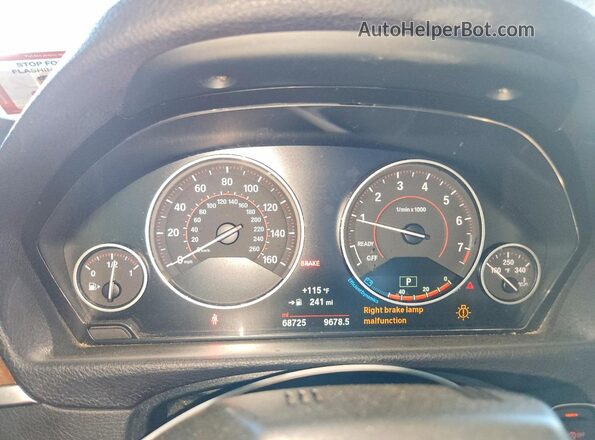 WBA4U9C53H5D44566 2017 BMW 4 SERIES White Вид щитка приладів