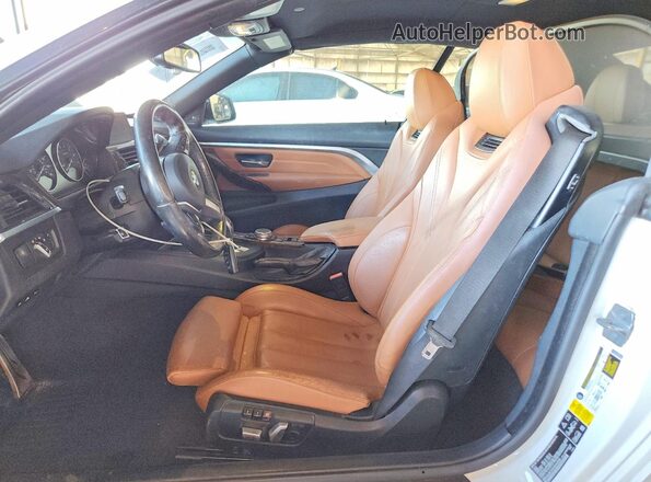 WBA4U9C53H5D44566 2017 BMW 4 SERIES White Вид салону спереду