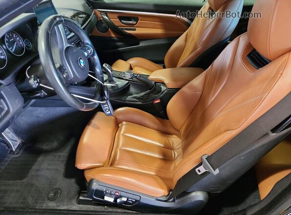 WBA4U9C58H5D43638 2017 BMW 4 SERIES Black Front interior view
