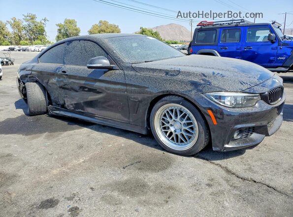 WBA4W3C57KAF91790 2019 BMW 4 SERIES Black Передня права чверть