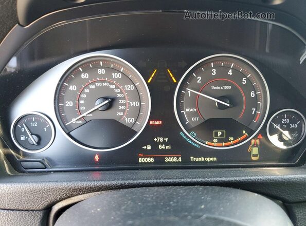 WBA4W5C02LFH97782 2020 BMW 4 SERIES White Вид щитка приладів