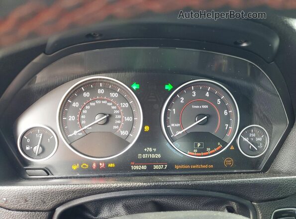 WBA4W5C53KAE50856 2019 BMW 4 SERIES Orange Սարքավորումների վահանակի տեսք