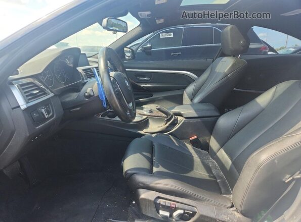 WBA4W7C55KAG52299 2019 BMW 4 SERIES White Widok wnętrza z przodu