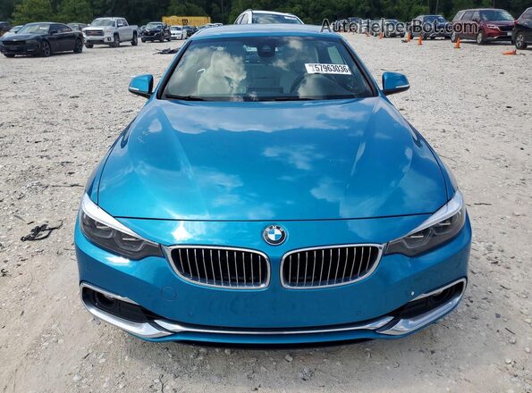 WBA4Z1C56KEE44901 2019 BMW 4 SERIES Turquoise Widok z przodu