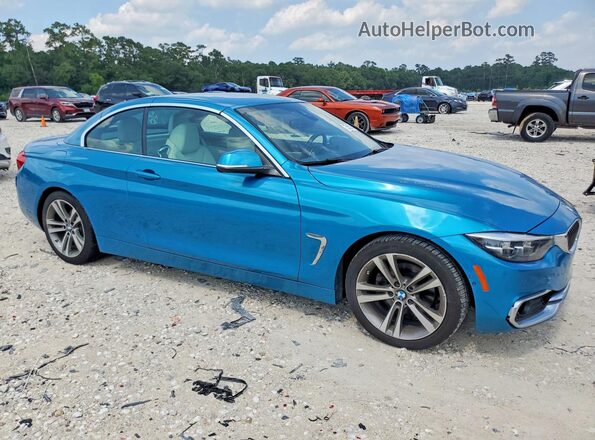 WBA4Z1C56KEE44901 2019 BMW 4 SERIES Turquoise Przód prawy