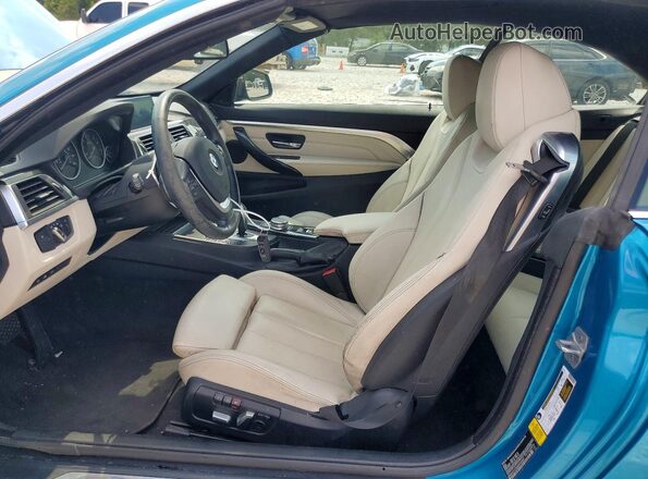 WBA4Z1C56KEE44901 2019 BMW 4 SERIES Turquoise Widok wnętrza z przodu
