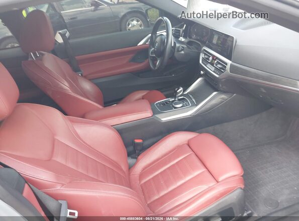 WBA53AP03NCK90830 2022 BMW 4 SERIES Gray Вид салону спереду