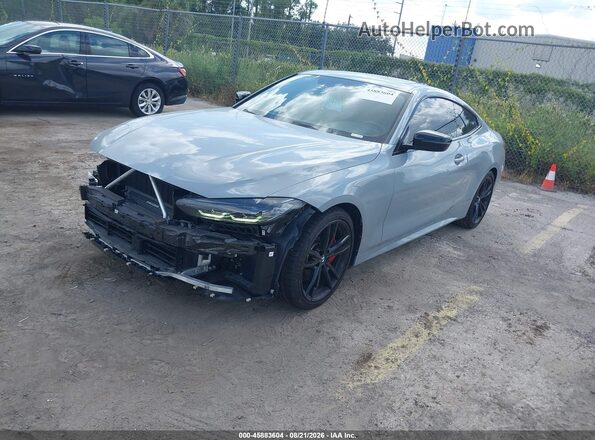 WBA53AP03NCK90830 2022 BMW 4 SERIES Gray Передня ліва чверть