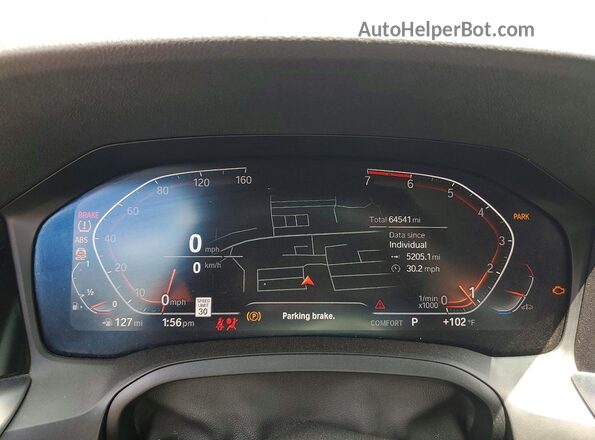 WBA53AP05MCF78429 2021 BMW 4 SERIES Black Widok zestawu wskaźników