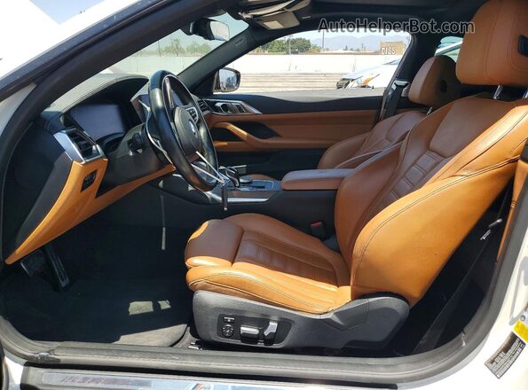 WBA53AP07MCG97115 2021 BMW 4 SERIES White Vista interior delantera
