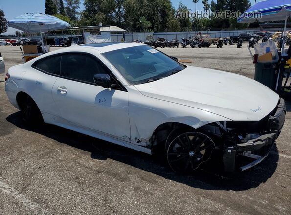WBA53AP07MCG97115 2021 BMW 4 SERIES White Delantero derecho