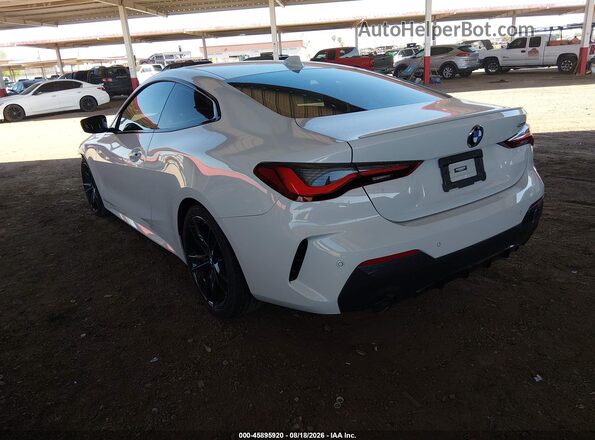 WBA53AP09NCK49537 2022 BMW 4 SERIES White Trasero izquierdo