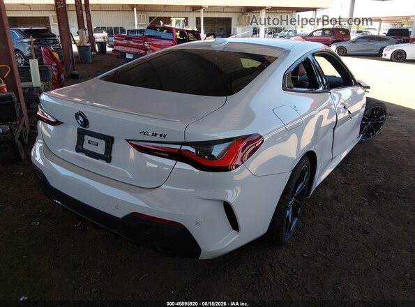 WBA53AP09NCK49537 2022 BMW 4 SERIES White Trasero derecho