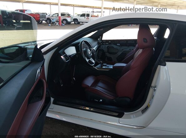 WBA53AP09NCK49537 2022 BMW 4 SERIES White Vista interior delantera