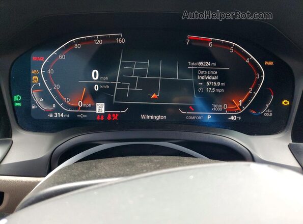 WBA53AP09NCK94459 2022 BMW 4 SERIES Gray Սարքավորումների վահանակի տեսք
