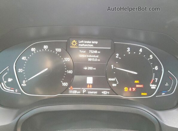 WBA53AP0XMCF74750 2021 BMW 4 SERIES Черный Вид щитка приборов