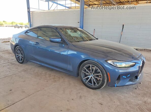 WBA53AP0XNCK81686 2022 BMW 4 SERIES Blue Front right
