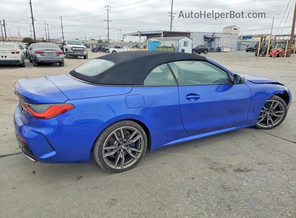 WBA53AT08RCN05310 2024 BMW M4 Blue Trasero derecho