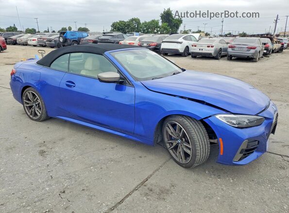 WBA53AT08RCN05310 2024 BMW M4 Blue Delantero derecho