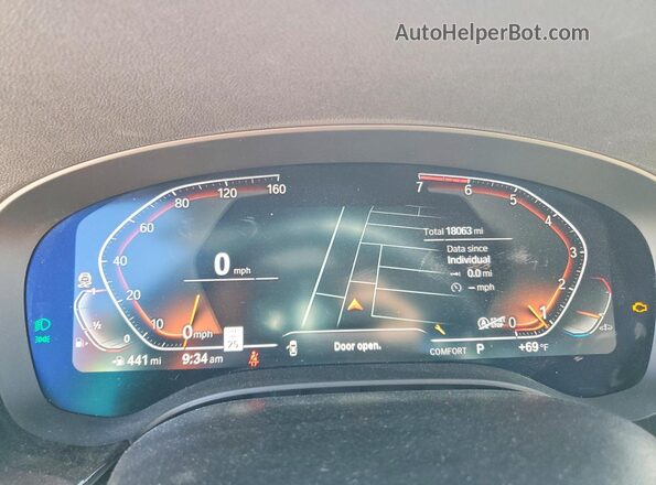 WBA53BH01PWY08228 2023 BMW 5 SERIES Черный Вид щитка приборов