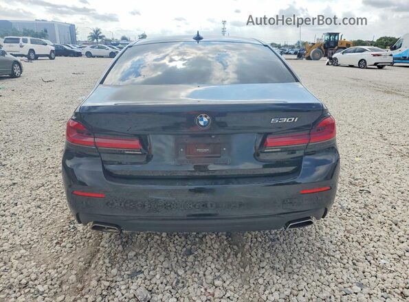 WBA53BH04MCF31185 2021 BMW 5 SERIES Black უკანა ხედი