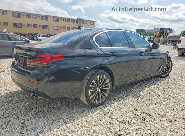 WBA53BH04MCF31185 2021 BMW 5 SERIES Black უკანა მარჯვენა