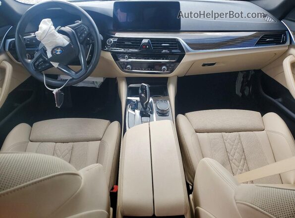 WBA53BH04MCF31185 2021 BMW 5 SERIES Black წინა პანელის ხედი