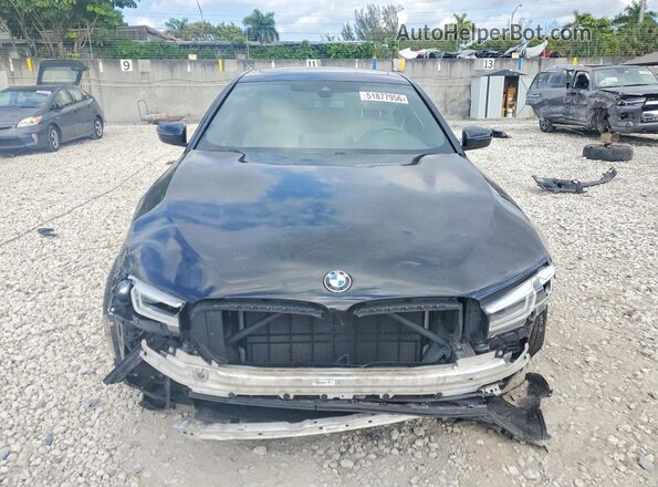 WBA53BH04MCF31185 2021 BMW 5 SERIES Black წინა ხედი