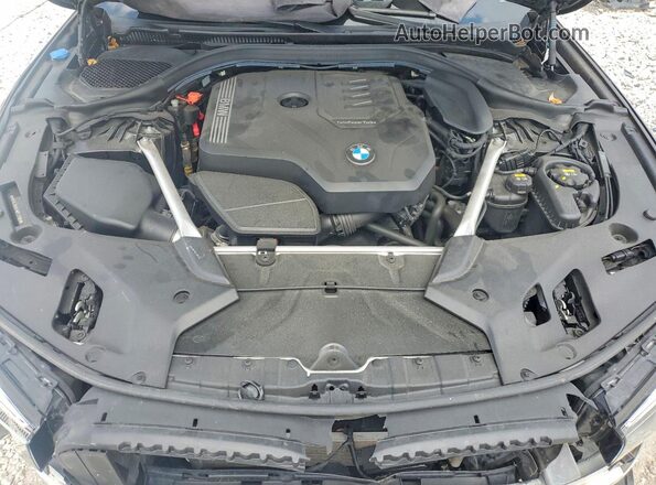 WBA53BH04MCF31185 2021 BMW 5 SERIES Black უკანა სალონის ხედი