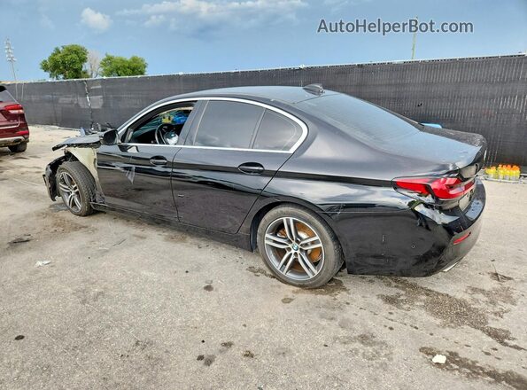 WBA53BH06MCF74135 2021 BMW 5 SERIES Black Հետևի ձախ