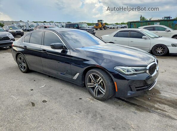 WBA53BH06MCF74135 2021 BMW 5 SERIES Black Առջևի աջ