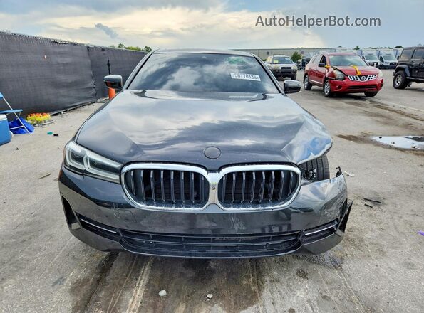 WBA53BH06MCF74135 2021 BMW 5 SERIES Black Դիմացի տեսք