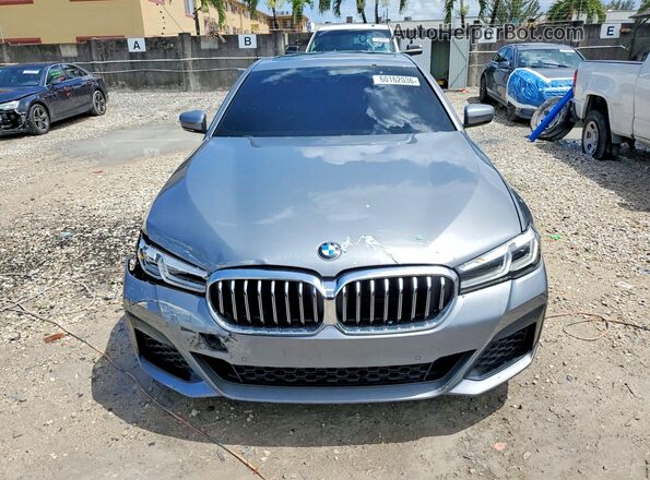 WBA53BH06PWY23551 2023 BMW 5 SERIES Blue წინა ხედი