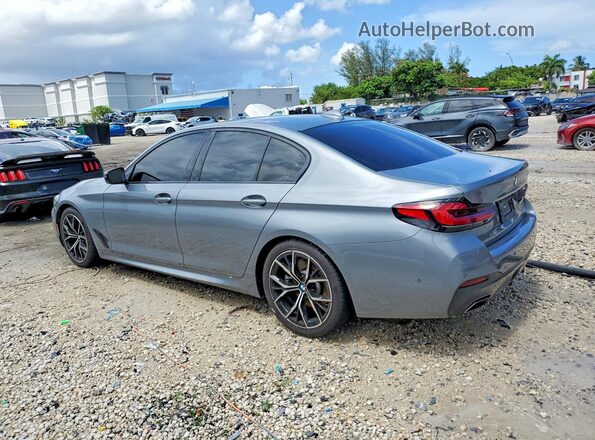 WBA53BH06PWY23551 2023 BMW 5 SERIES Blue უკანა მარცხენა