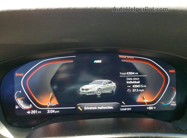 WBA53BH06PWY23551 2023 BMW 5 SERIES Blue ხელსაწყოთა პანელის ხედი