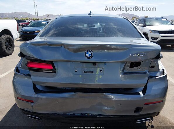 WBA53BH07MCF72975 2021 BMW 5 SERIES Gray Vista frontal