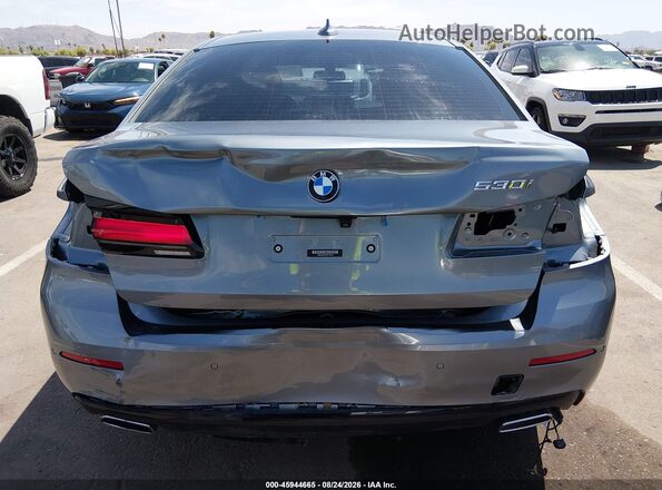 WBA53BH07MCF72975 2021 BMW 5 SERIES Gray 