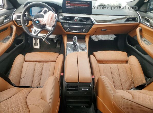 WBA53BH09MWW96029 2021 BMW 5 SERIES White Widok deski rozdzielczej